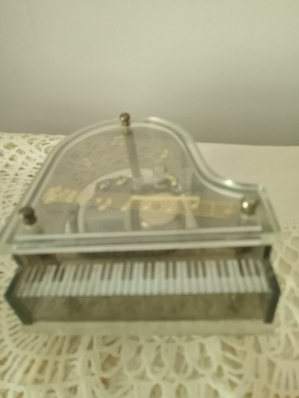 Vintage Piano Shaped Music Box